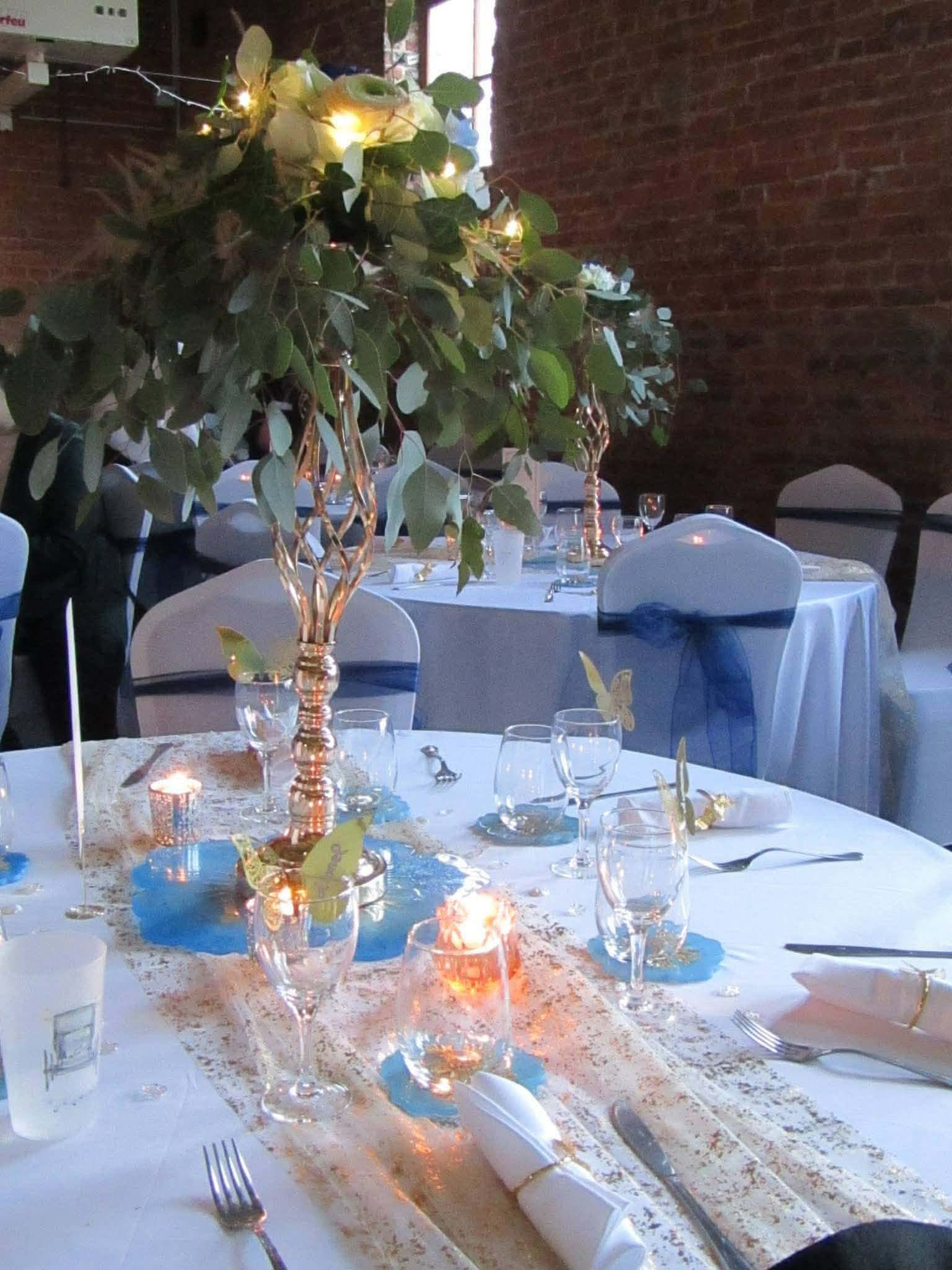 Centre de table arbre eucalyptus